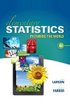 Elementary Statistics: Picturing the World, 6E, Ron Larson, Betsy Farber